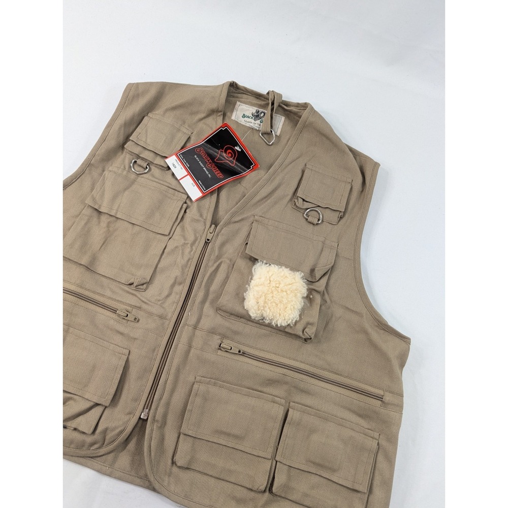 Vintage New With Tags Black Sheep Fishing Vest Men's Size Large With Vintage